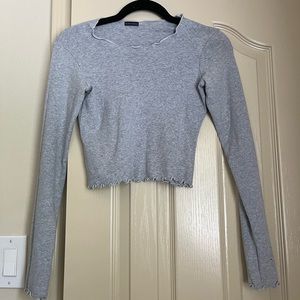 brandy mellville grey longlseeve